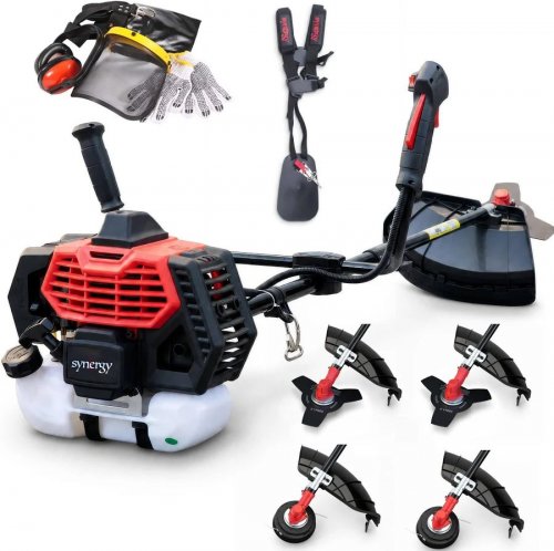 Synergy desbrozadora gasolina 4 en 1 65cc 4,9cv motor 2t Con Discos