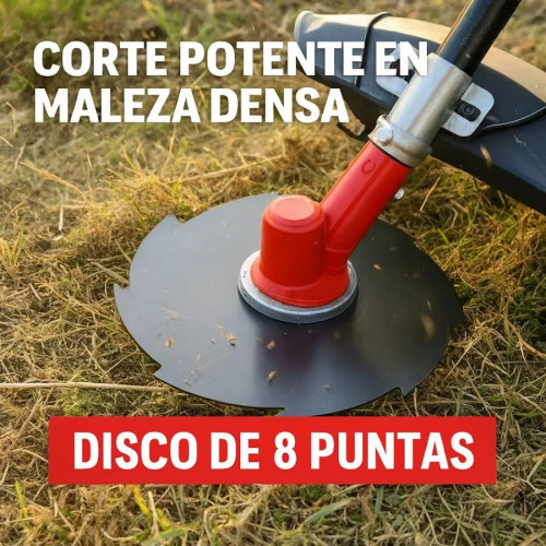 Synergy desbrozadora gasolina 4 en 1 65cc 4,9cv motor 2t Con Discos