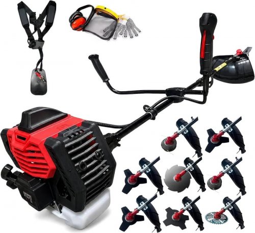 Synergy desbrozadora Gasolina 8 en 1 65cc 4,9cv motor 2t Con 6 Discos