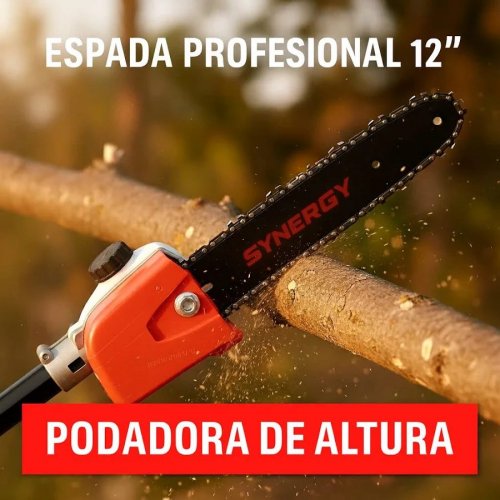 Synergy desbrozadora multifunción 8 en 1 65cc 4,9cv con cuchillas helicoidales