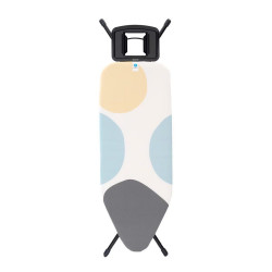 Tabla de plancha 124x45 Spring Bubbles Brabantia Negro