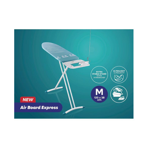Tabla de planchar Air Board Express M 120 x 36 cm Solid Leifheit Azul