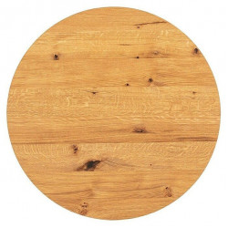Tablero de mesa redondo de roble macizo