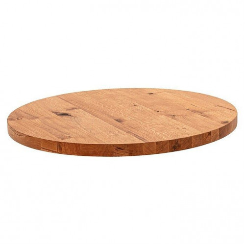 Tablero de mesa redondo de roble macizo
