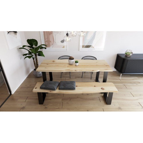 Tablero de pino rustico 160x78/82x4 cm