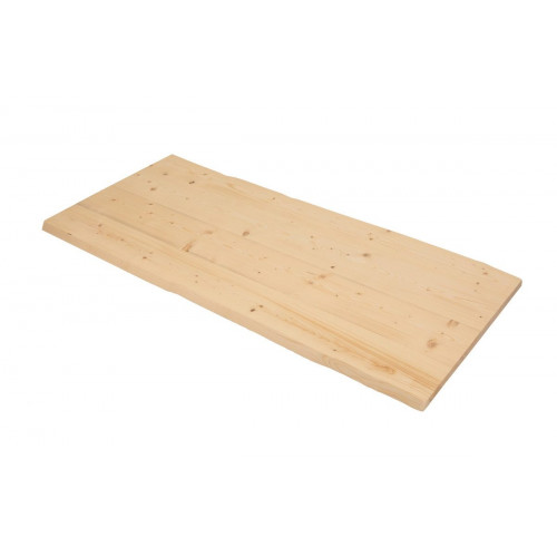 Tablero macizo de abeto 80/90x200x4,5cm tarugo 2 lados bruto