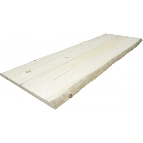 Tablero macizo de abeto 80/90x200x4,5cm tarugo 2 lados bruto