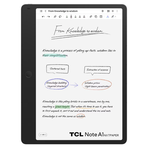 Tablet TCL Note A1 NXTPAPER 11, 256GB + 8GB, 11,45'', Wi-Fi, con T-Pen Pro y funda Gris