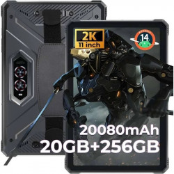 Tableta robusta 4g Hotwav R9 Pro 20GB 256GB 20080mAh 11.6MP Android 14 Negro