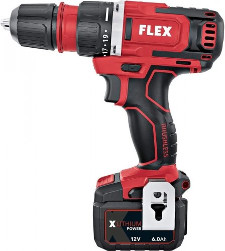 Taladro atornillador a batería FLEX DD 2G 12-EC 12 V 58 Nm sin baterías
