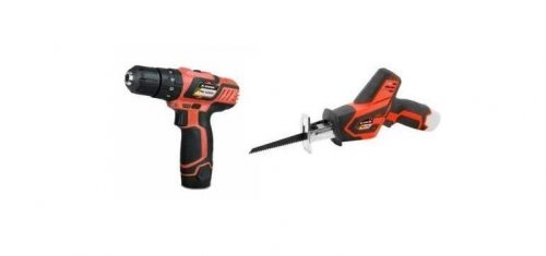 Taladro atornillador stayer 12v pbl122cpk + sierra sable SSL12