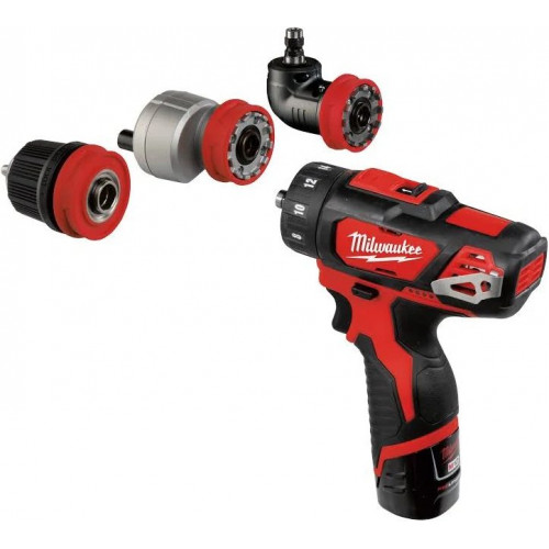 Taladro atornillador subcompacto Milwaukee M12 BDDXKIT-202C