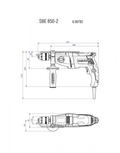 Taladro Metabo SBE 850-2