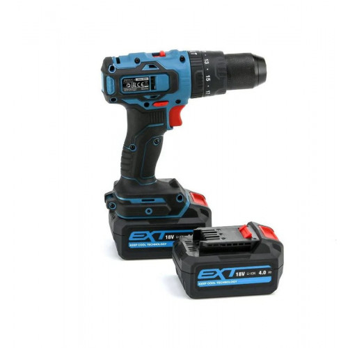Taladro percutor 18 V brushless 2 baterías 4 ah Erbauer