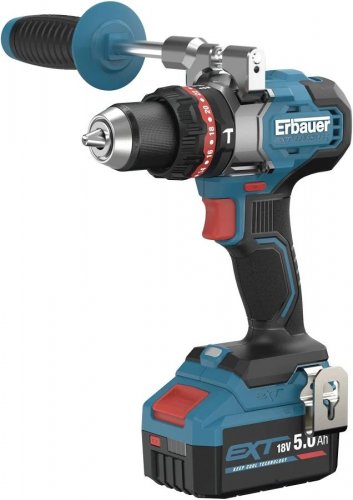 Taladro percutor 18v elite 150nm brushless 2x5ah erbauer