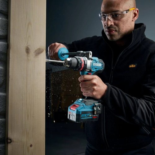 Taladro percutor 18v elite 150nm brushless 2x5ah erbauer