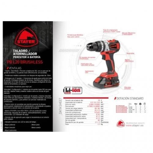 Taladro Percutor 18V Stayer