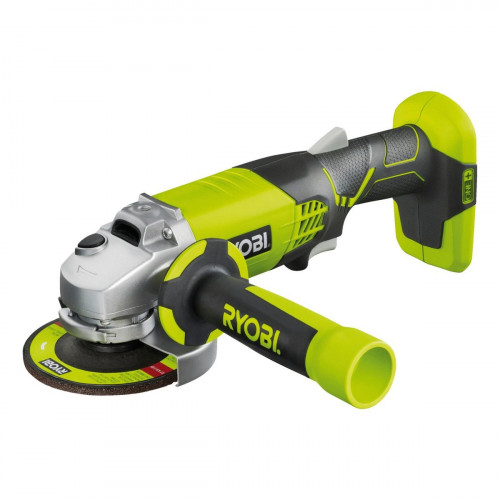 Taladro percutor a batería RYOBI 18V - 2 baterias - 1 punta de atornillar doble, 1 empuñadura auxiliar de la amoladora, 1 llave, 1 protector de disco, 1 disco de amolar - R18PDAG-242S