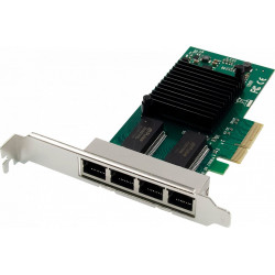 Tarjeta de red Gigabit Ethernet de 4 puertos, RJ45, PCI Expres