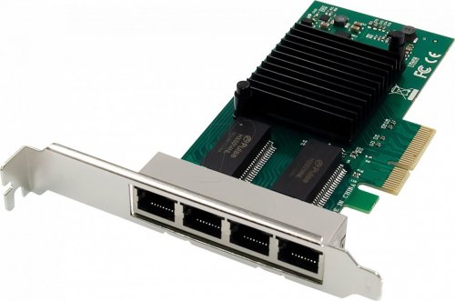 Tarjeta de red Gigabit Ethernet de 4 puertos, RJ45, PCI Expres