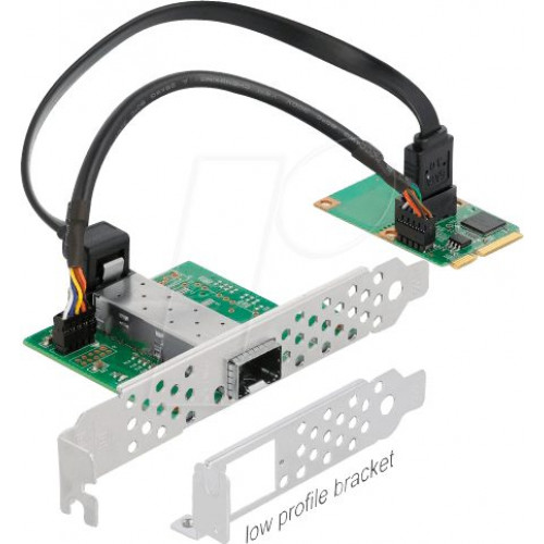 Tarjeta de red, MiniPCIe I/o, Gigabit Ethernet, 1x SFP