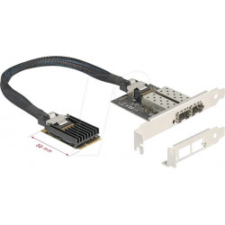 Tarjeta de red, miniPCIe I/O, Gigabit Ethernet, 2x SFP