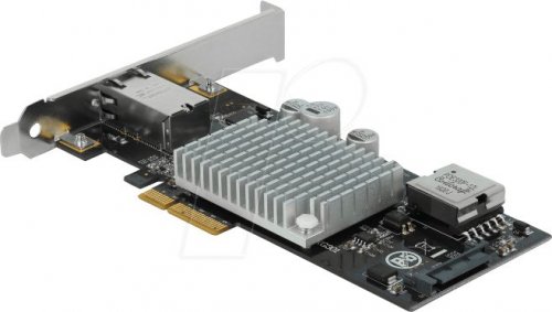 Tarjeta de red, PCI Express, 10 Gigabit Ethernet, 1x RJ45, PoE+