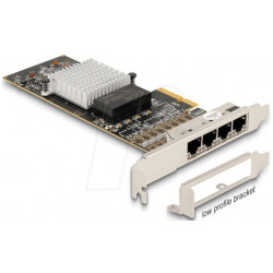 Tarjeta de red, PCI Express, 4x Gigabit Ethernet