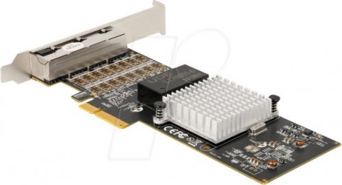 Tarjeta de red, PCI Express, 4x Gigabit Ethernet
