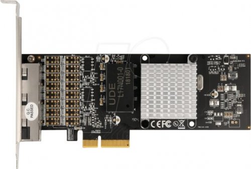 Tarjeta de red, PCI Express, 4x Gigabit Ethernet