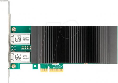 Tarjeta de red, PCI Express, Gigabit Ethernet, 2x RJ45