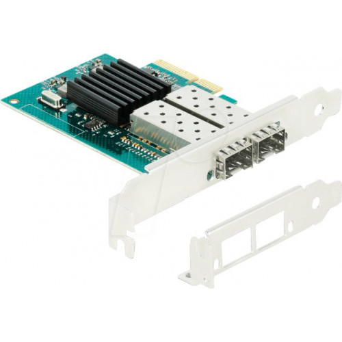 Tarjeta de red, PCI Express, x4 Gigabit LAN, 2 SFP