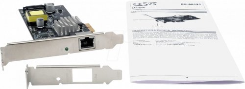 Tarjeta de red, PCIe, Gigabit Ethernet, 1x RJ45, PoE