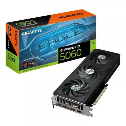 Tarjeta Gráfica GIGABYTE GeForce RTX 5060 EAGLE MAX OC 8GB GDDR7 Reflex 2 RTX AI DLSS4