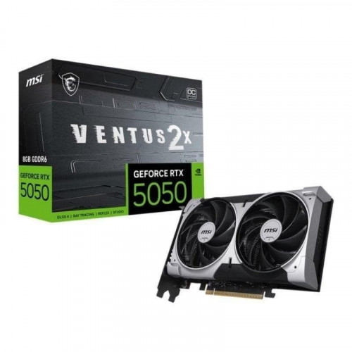 Tarjeta Gráfica MSI GeForce RTX 5050 VENTUS 2X OC 8GB GDDR6 PCIe 5.0 2 Ventiladores