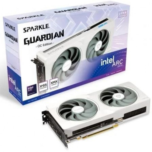 Tarjeta Gráfica Sparkle Intel Arc B570 Guardian Luna OC 10GB GDDR6 TORN 2.0 Ray Tracing