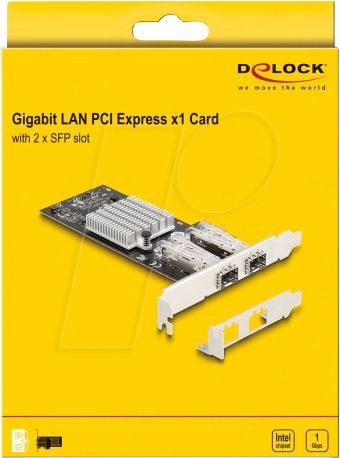 Tarjeta PCI Express x1 a 2 x SFP ranura Gigabit LAN
