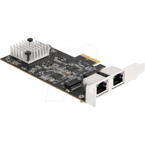 Tarjeta PCI Express x2 a 2 x RJ45 5 Gigabit LAN