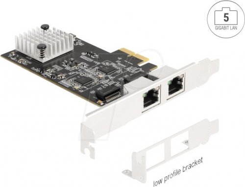 Tarjeta PCI Express x2 a 2 x RJ45 5 Gigabit LAN