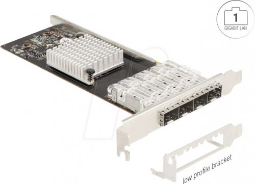 Tarjeta PCI Express x4 a 4 x SFP ranura Gigabit LAN