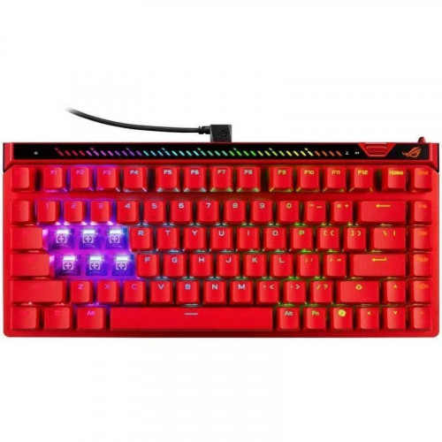 Teclado Asus ROG Falchion Ace 75 HE Hall Effect Magnético rojo con panel táctil