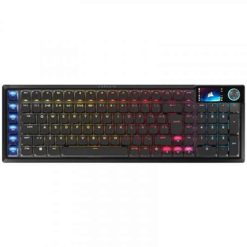Teclado Corsair Vanguard Air 99 inalámbrico óptico perfil bajo con LCD y RGB