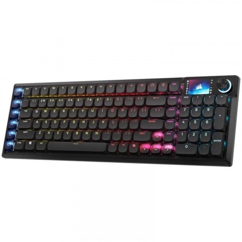 Teclado Corsair Vanguard Air 99 inalámbrico óptico perfil bajo con LCD y RGB