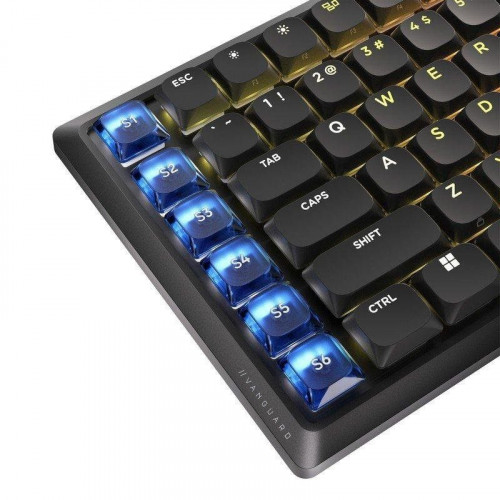 Teclado Corsair Vanguard Air 99 inalámbrico óptico perfil bajo con LCD y RGB
