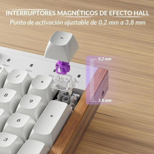 Teclado Keychron K10 HE magnético Hall Effect ISO-ES inalámbrico RGB programable