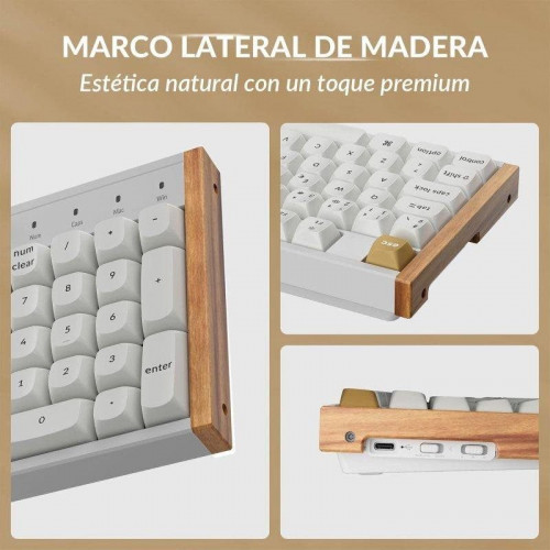 Teclado Keychron K10 HE magnético Hall Effect ISO-ES inalámbrico RGB programable