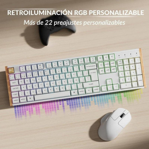 Teclado Keychron K10 HE magnético Hall Effect ISO-ES inalámbrico RGB programable