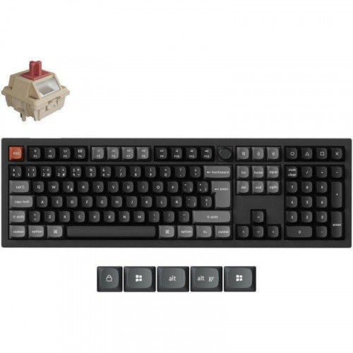 Teclado Keychron V6 Ultra 8K mecánico inalámbrico personalizable RGB 100%