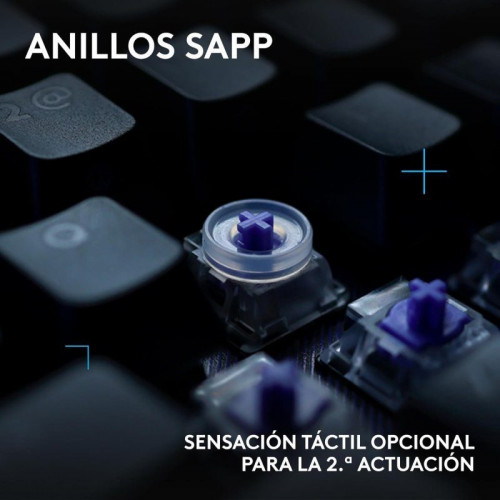 Teclado Logitech G512 X 98 magnético compacto con switches dual swap y RGB LIGHTSYNC