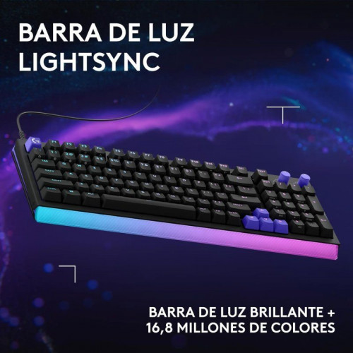 Teclado Logitech G512 X 98 magnético compacto con switches dual swap y RGB LIGHTSYNC